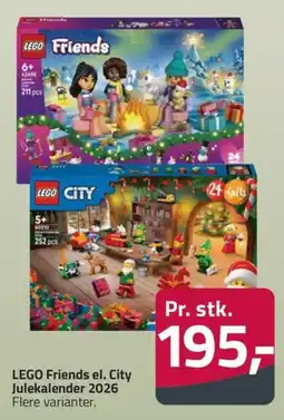 Fleggaard LEGO Friends el. City Julekalender 2026 tilbud