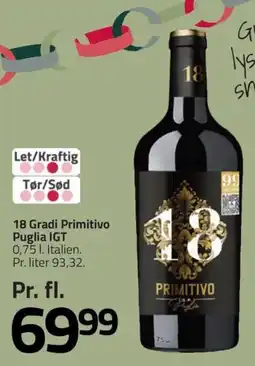 Fleggaard 18 Gradi Primitivo tilbud
