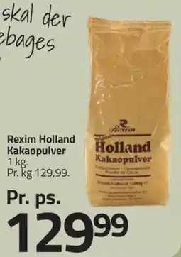 Fleggaard Rexim Holland Kakaopulver tilbud