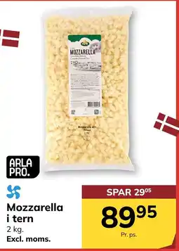 Dagrofa S-Engros Arla Pro. Mozzarella i tern tilbud