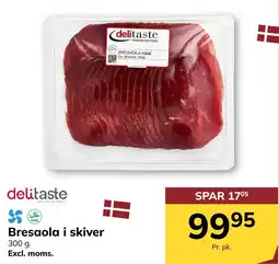 Dagrofa S-Engros delitaste Bresaola i skiver tilbud