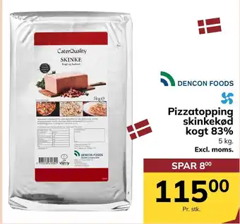 Dencon Foods Pizzatopping skinkekød kogt
