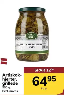 Dagrofa S-Engros Ponte Sisto grilled artichoke hearts tilbud