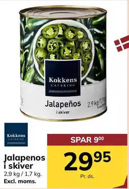 Dagrofa S-Engros Kokkens Jalapenos i skiver tilbud