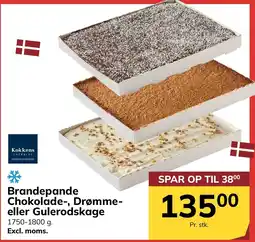 Dagrofa S-Engros Kokkens Catering Brandepande Chokolade-, Drømme- eller Gulerodskage tilbud
