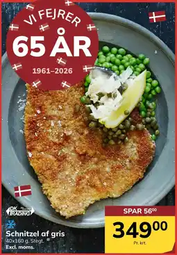 Dagrofa S-Engros DK imexport trading Schnitzel af gris tilbud