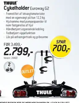 Thansen Thule Cykelholder Euroway G2 tilbud