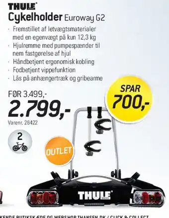 Thule Cykelholder Euroway G2