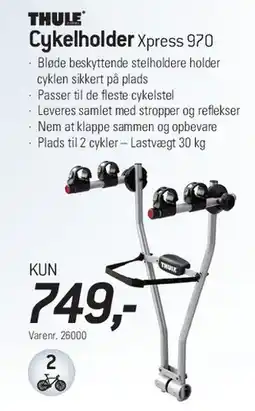 Thansen Thule Cykelholder Xpress 970 tilbud