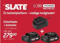 Thansen Enkeltlader + batterier tilbud