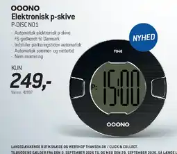 Thansen OOONO Elektronisk p-skive P-DISC N01 tilbud