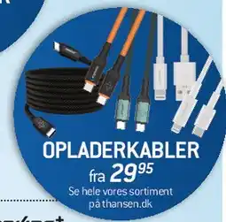 Thansen OPLADERKABLER tilbud