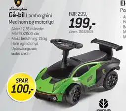 Thansen Gå-bil Lamborghini tilbud