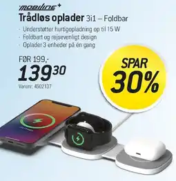 Thansen Trådløs oplader 3i – Foldbar tilbud