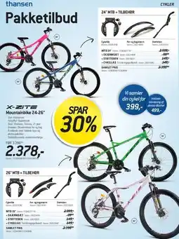 Thansen X-ZITE Mountainbike 24-26 tilbud
