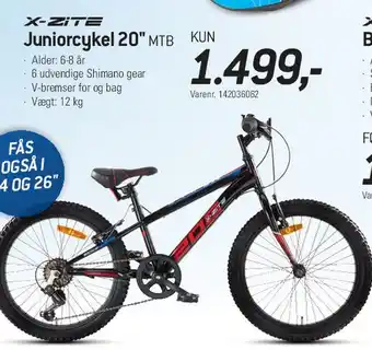 Thansen Juniorcykel 20 MTB tilbud