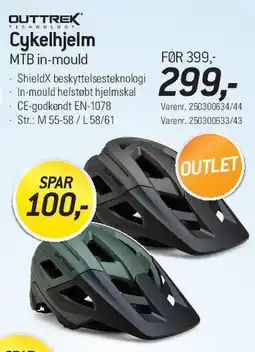 Thansen Cykelhjelm MTB (in-mould) tilbud