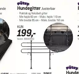 Thansen Hundegitter - justerbart tilbud