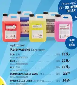 Thansen optimize Kølervæske Koncentrat tilbud