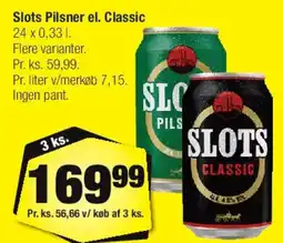 Calle Slots Pilsner / Classic tilbud
