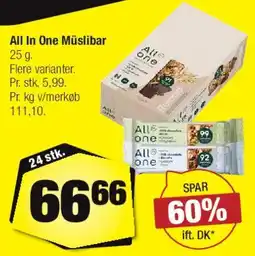 Calle All In One Müslibar tilbud