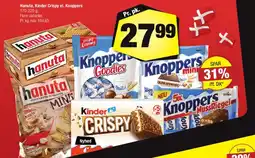 Calle Hanuta, Kinder Crispy el. Knoppers tilbud
