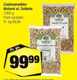 Calle Cashewnødder (Naturel el. Saltede) tilbud