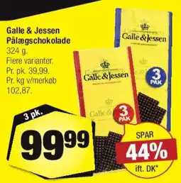 Calle Galle & Jessen Påskeschokolade tilbud