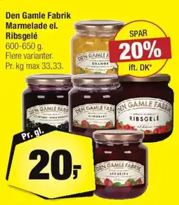 Calle Den Gamle Fabrik Marmelade / Ribsgele tilbud