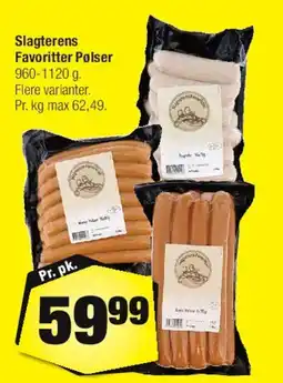 Calle Slagterens Favoritter Pølser tilbud