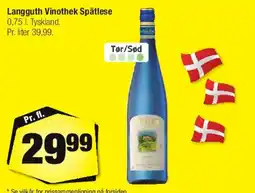Calle Langguth Vinothek Spätlese tilbud