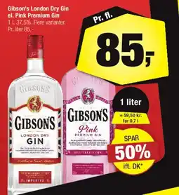 Calle Gibson's London Dry Gin / Pink Premium Gin tilbud