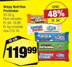 Calle Wispy Nutrition Proteinbar tilbud