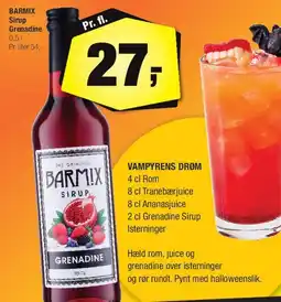 Calle BARMIX Sirup Grenadine tilbud