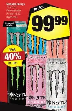 Calle Monster Energy (12 x 0,5 l) tilbud