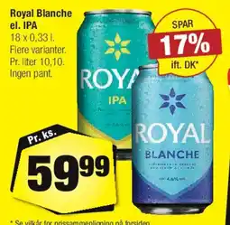 Calle Royal Blanche / IPA tilbud