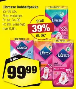 Calle Libresse Dobbeltpakke tilbud