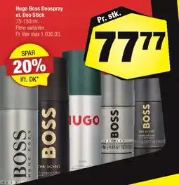 Calle Hugo Boss Deospray el. Deo Stick tilbud
