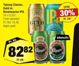 Calle Tuborg Classic / Guld / Brewmaster IPA tilbud