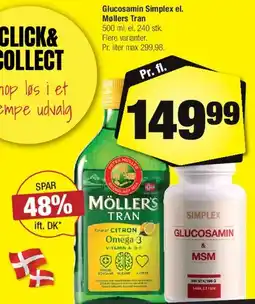 Calle Glucosamin Simplex / Möller's Tran tilbud