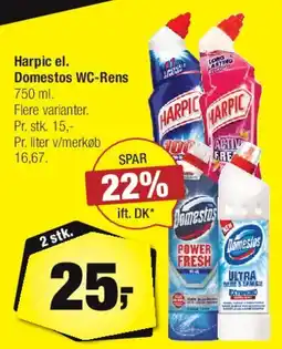 Calle Harpic / Domestos WC-rens tilbud