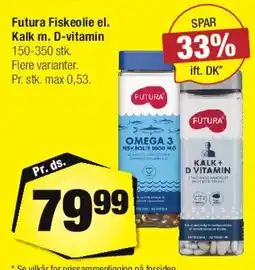 Calle Futura Fiskolie / Kalk m. D-vitamin tilbud