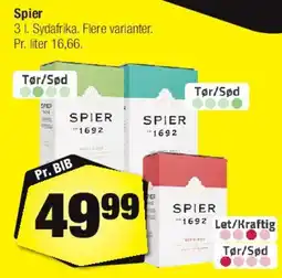 Calle Spier 3 l tilbud
