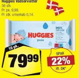 Calle Huggies vådservietter tilbud