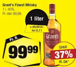 Calle Grant's Finest Whisky 1 liter tilbud