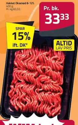 Fleggaard Hakket oksekød 8-12% tilbud