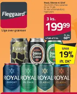 Fleggaard Royal / Odense / Giraf (øl) tilbud