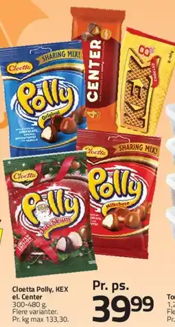 Fleggaard Cloetta Polly, KEX el. Center tilbud