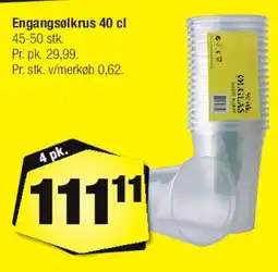 Calle Engangskrus 40 cl tilbud