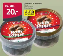 Fleggaard Carletti Romtoppe / Likørtoppe tilbud